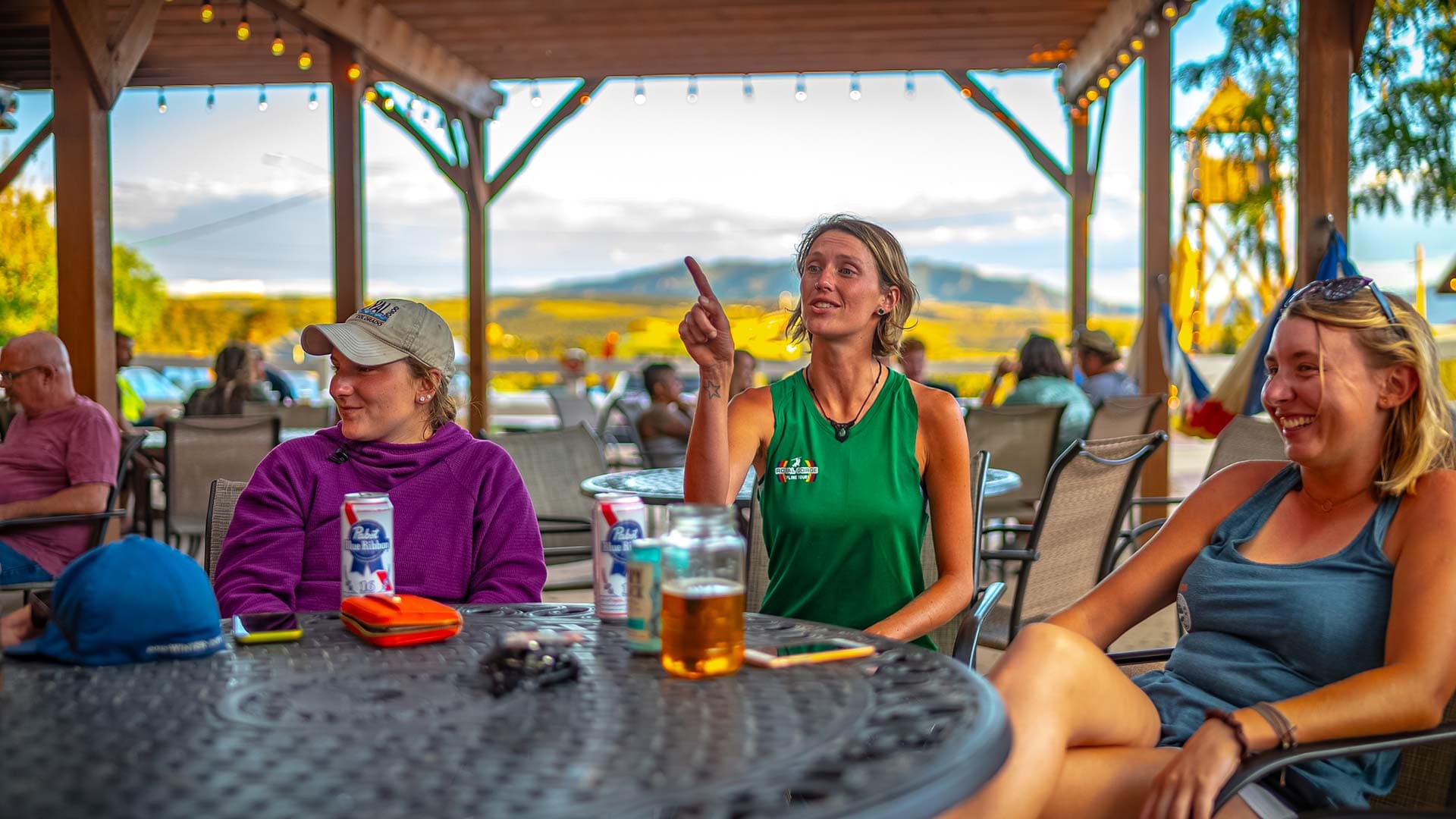 Patio dining at Whitewater Bar & Grill