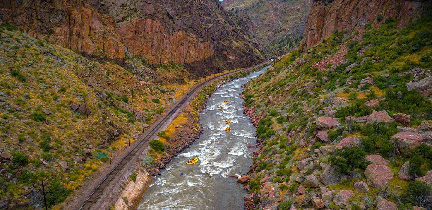 Royal Gorge Epic Adventures campus on the Arkansas River